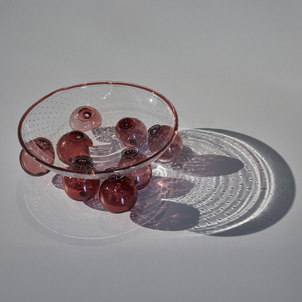 Zet glass centerpiece