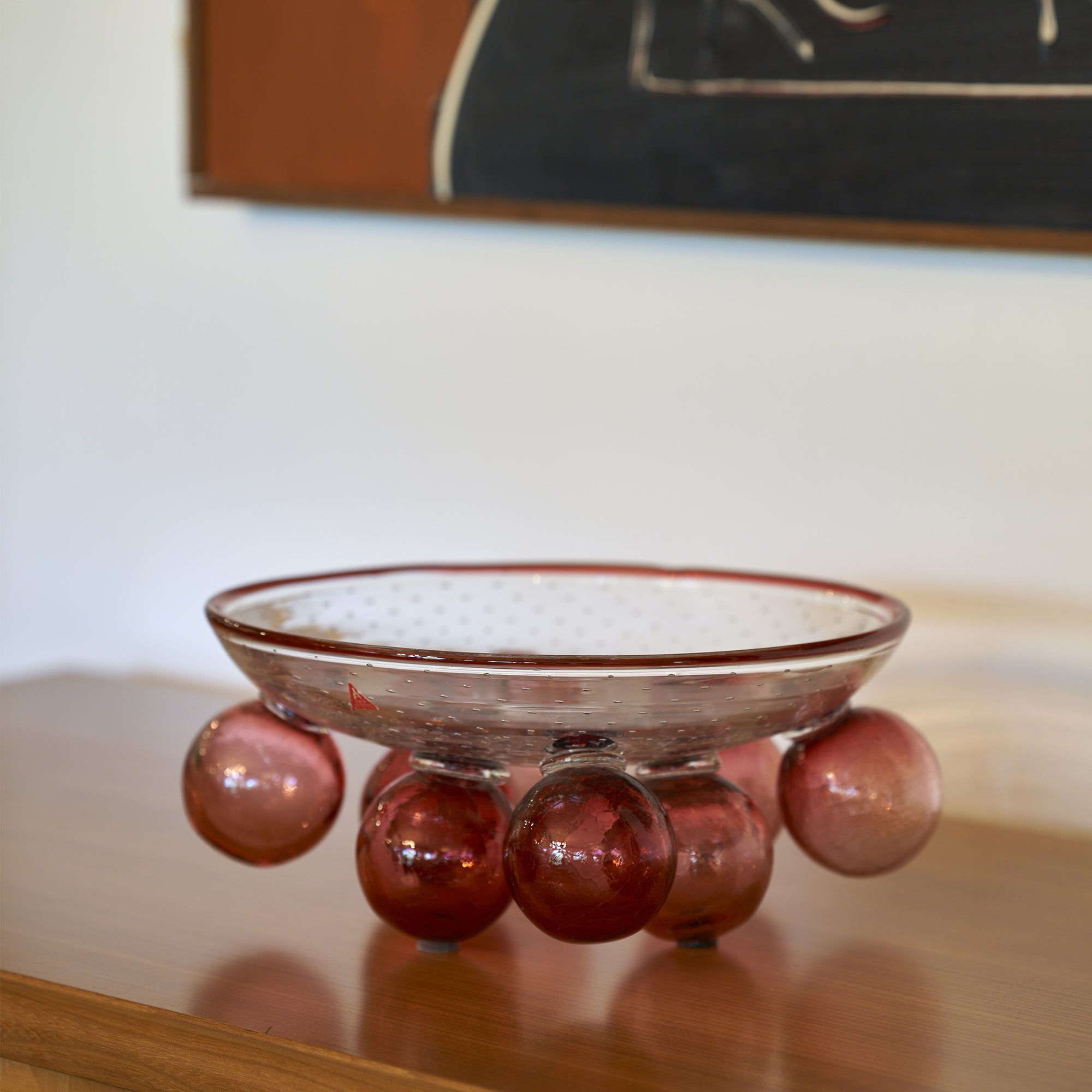 Zet glass centerpiece